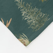 Couverture Polaire Bois cerf Motif Baby Green Nom du bébé (Coin)