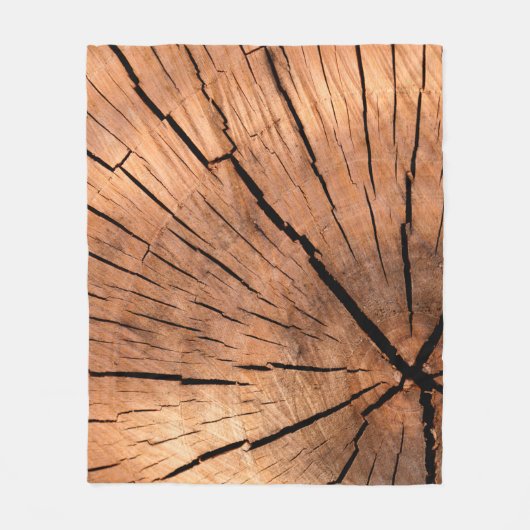 Couverture Polaire Bois de bois de sciage coupe (Devant)