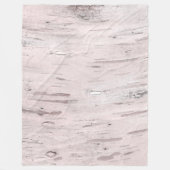 Couverture Polaire Bois de bouleau blanc Grange rustique Ferme Chic (Devant)