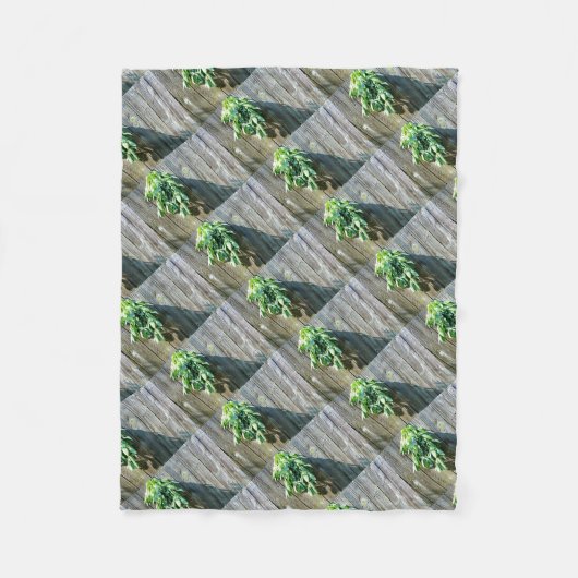 Couverture Polaire Bois de Grange frais coupé (Devant)