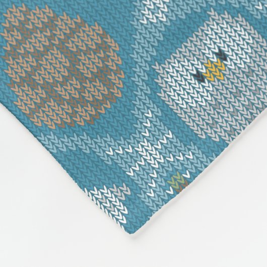 Couverture Polaire Bois d'hiver mignon (Coin)