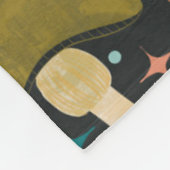 Couverture Polaire Bois noir de champignons rétro (Coin)