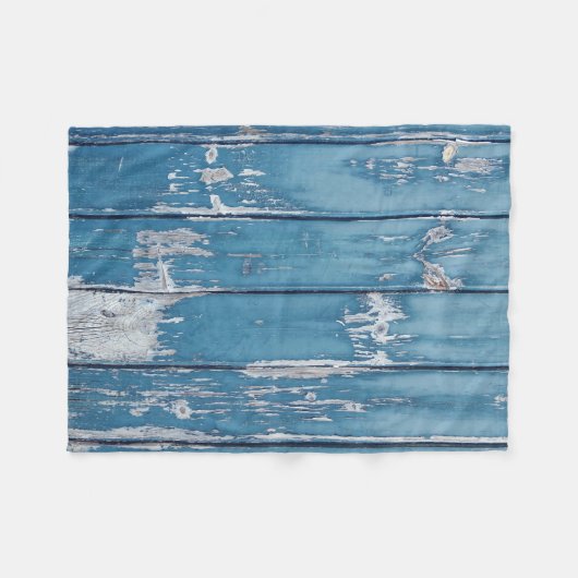 Couverture Polaire Bois turquoise et marron (Devant (Horizontal))