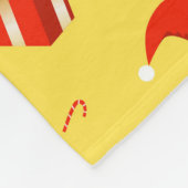 Couverture Polaire Boîte cadeau de Noël sucre de canne chapeau de Noë (Coin)