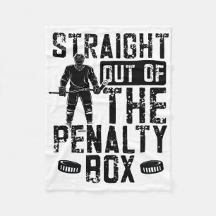 Couverture Polaire Boîte de pénalité drôle de hockey sur glace 