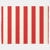 Couverture Polaire Boîte Postale Crème Tofu Bandes Rouges (Devant (Horizontal))