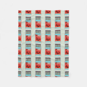 Couverture Polaire Boîte rétro de correspondances pop art