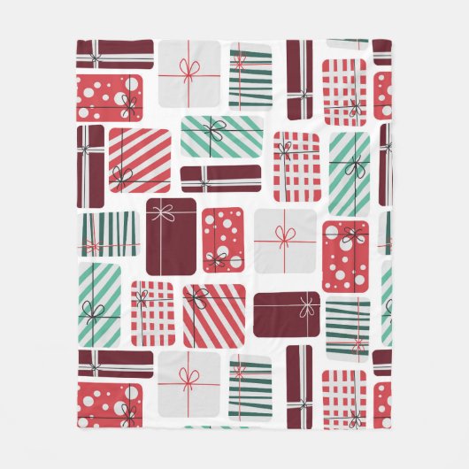 Couverture Polaire Boîtes cadeaux Festif Motif sans couture (Devant)