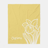 Couverture Polaire Boîtier en jonquille de printemps (Devant)