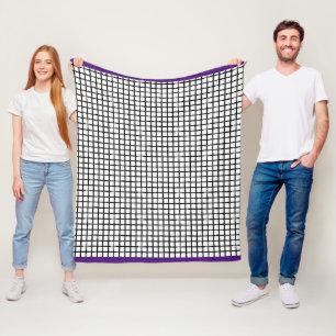 Couverture Polaire Boîtier en polaire Motif à doodle noir et blanc
