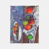 Couverture Polaire Bol à fruits, Verre et Pommes, Cézanne (Devant)