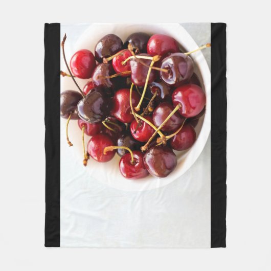 Couverture Polaire bol de cerises (Devant)