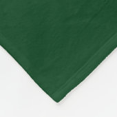 Couverture Polaire Bold White BASKETBALL Text On Deep Forest Green (Coin)