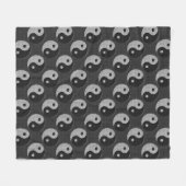 Couverture Polaire Bold Yin Yang en fibre de carbone style d'impressi (Devant (Horizontal))