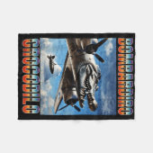 Couverture Polaire Bombardiro Crocodilo Funny Branché Italien Brainro (Devant (Horizontal))