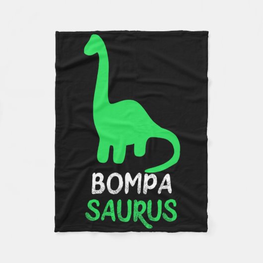 Couverture Polaire Bompa-saurus Dino Drôle Dinosaure Bompasaurus (Devant)