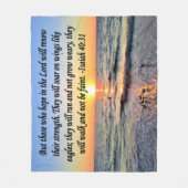 COUVERTURE POLAIRE BON MATIN DIEU ISAIAH 40:10 SUNRISE (Devant)