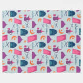 Couverture Polaire Bon Motif du Ramadan (Devant (Horizontal))