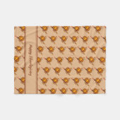 Couverture Polaire Bon thanksgiving CITROUILLE (Devant (Horizontal))