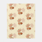 Couverture Polaire BON THANKSGIVING Citrouille Automne Feuilles Autom (Devant)