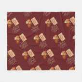 Couverture Polaire BON THANKSGIVING Citrouille Automne Feuilles d'aut (Devant (Horizontal))