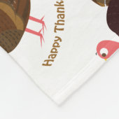 Couverture Polaire bon thanksgiving Turquie (Coin)