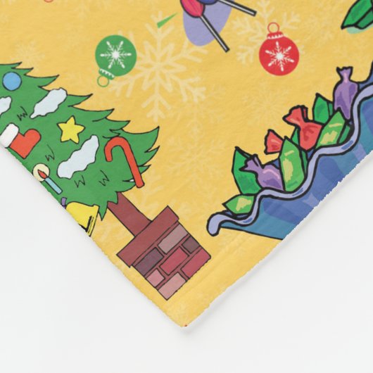 Couverture Polaire Bonbons de Noël (Coin)