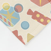 Couverture Polaire Bonbons et motif de sucrerie (Coin)