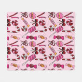 Couverture Polaire Bonbons mignons (Devant (Horizontal))