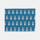 Couverture Polaire Bonhomme de neige (Devant (Horizontal))
