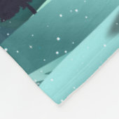 Couverture Polaire Bonhomme de neige personnalisable d'image (Coin)