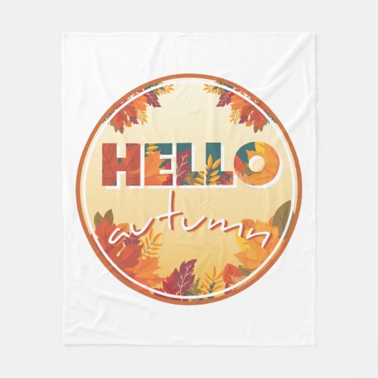 Couverture Polaire Bonjour automne (Devant)