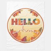 Couverture Polaire Bonjour automne (Devant)