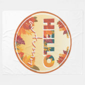 Couverture Polaire Bonjour automne (Devant (Horizontal))