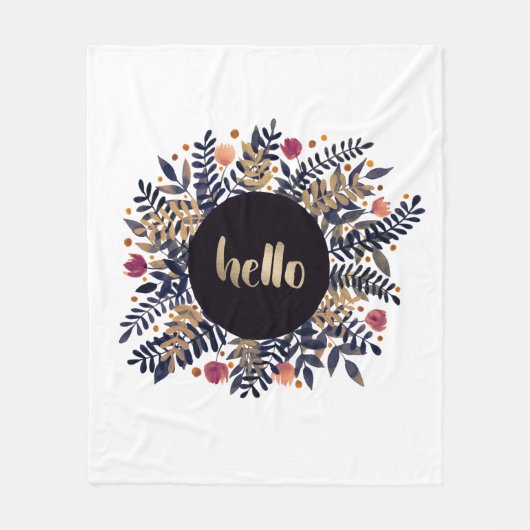 Couverture Polaire Bonjour automne (Devant)