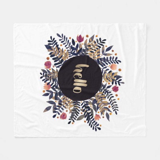 Couverture Polaire Bonjour automne (Devant (Horizontal))