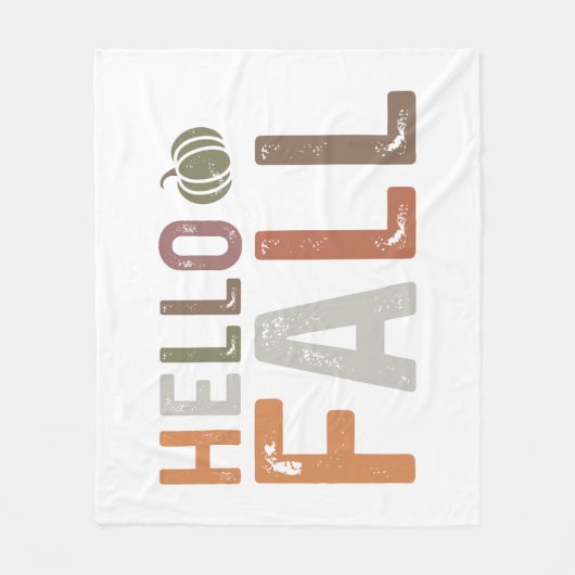 Couverture Polaire Bonjour Automne (Devant)