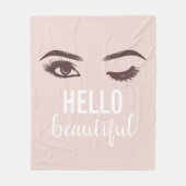 Couverture Polaire Bonjour Beau Lashes Artiste de maquillage Eyelash (Devant)