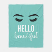 Couverture Polaire Bonjour Beaux Lashes Artiste de maquillage Eyelash (Devant)