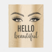 Couverture Polaire Bonjour Belle Eyelash Extensions Maquillage Artist (Devant)