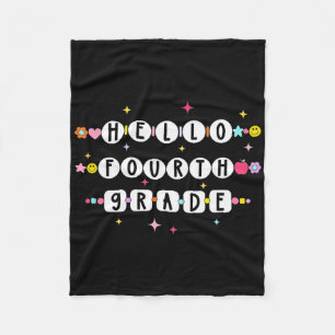 Couverture Polaire Bonjour Bracelet d'amitié de quatrième année Retou
