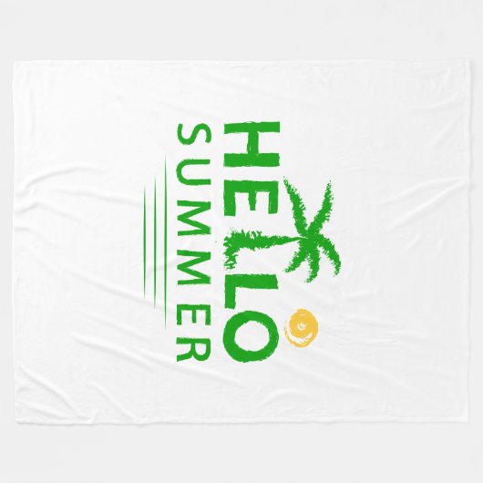 Couverture Polaire Bonjour été (Devant (Horizontal))