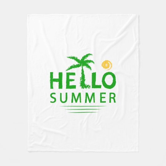 Couverture Polaire Bonjour été (Devant)