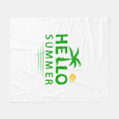 Couverture Polaire Bonjour été (Devant (Horizontal))