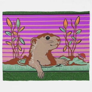 Couverture Polaire Bonjour, Ombre de Groundhog -