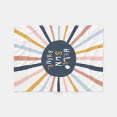 Couverture Polaire Bonjour Sunshine (Devant (Horizontal))