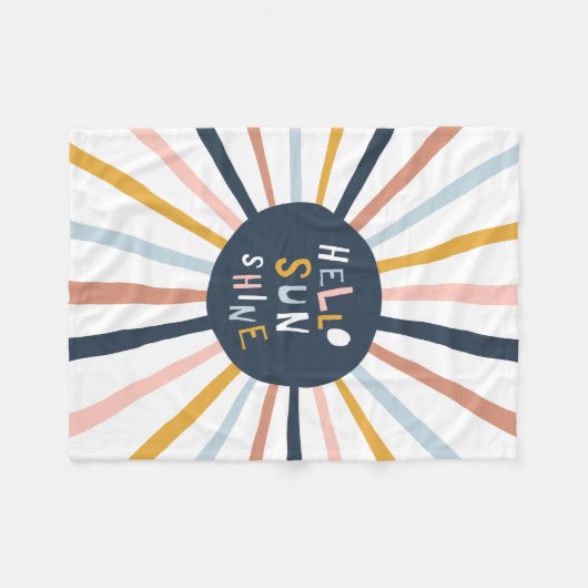 Couverture Polaire Bonjour Sunshine (Devant (Horizontal))