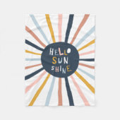 Couverture Polaire Bonjour Sunshine (Devant)