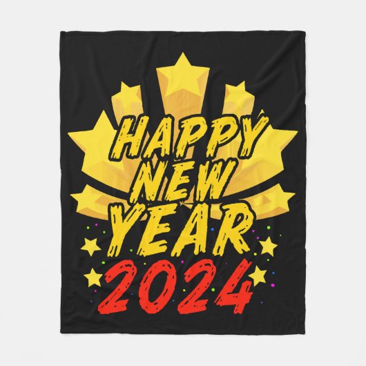 Couverture Polaire Bonne année 2024 (Devant)