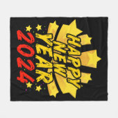 Couverture Polaire Bonne année 2024 (Devant (Horizontal))